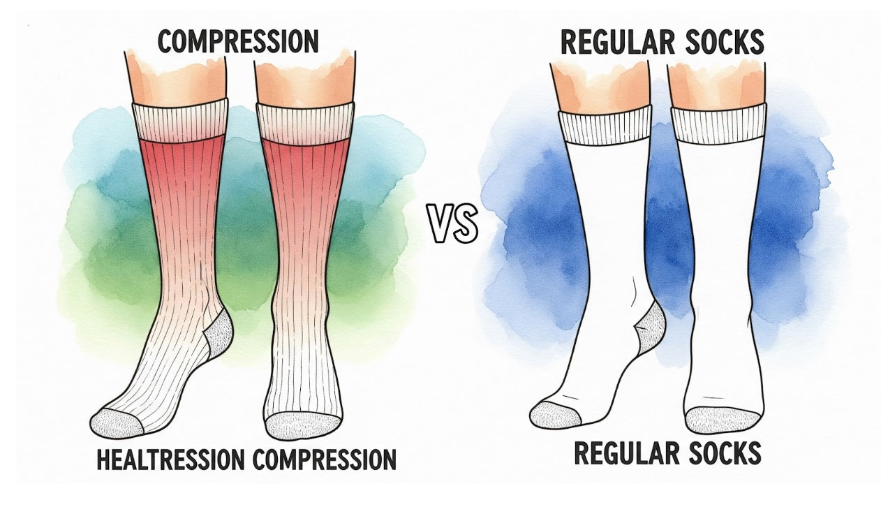 Compression Socks vs. Regular Socks: What’s the Difference?
