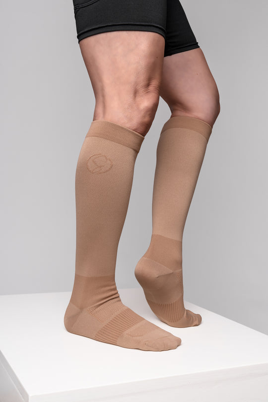 Knee High Compression Socks for Men & Women – Graduated Compression, Circulation Support, Athletic, Travel & Everyday Wear