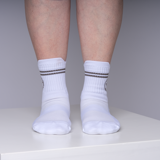 White Athletic Sport Socks 