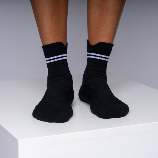 Black Athletic Sport Socks 