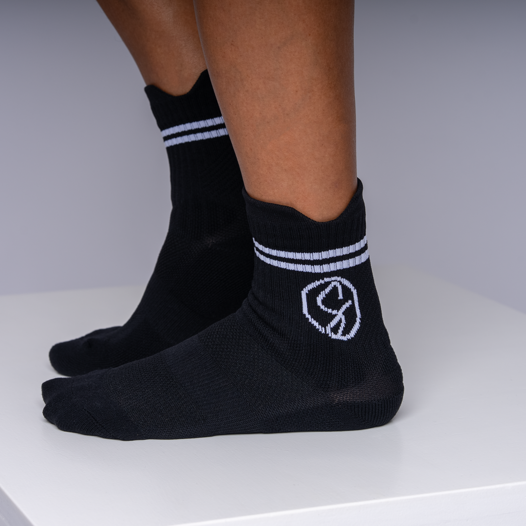 Black Athletic Sport Socks 