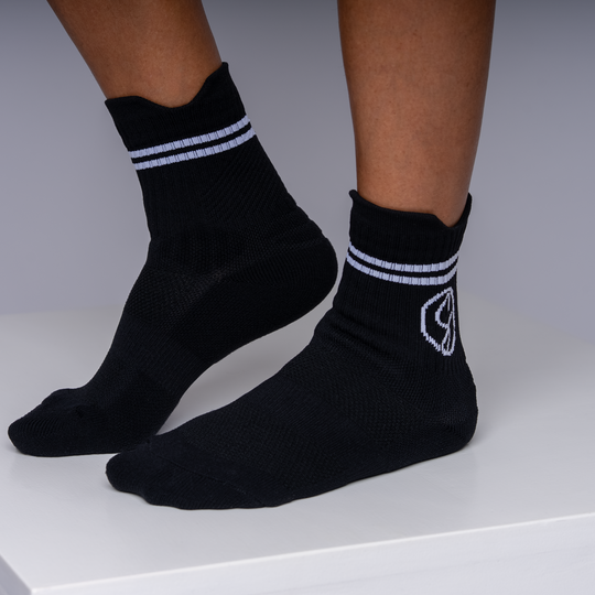 Black Athletic Sport Socks 5
