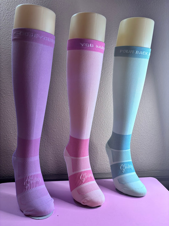 Knee High Compression Socks for Men & Women – Graduated Compression, Circulation Support, Athletic, Travel & Everyday Wear