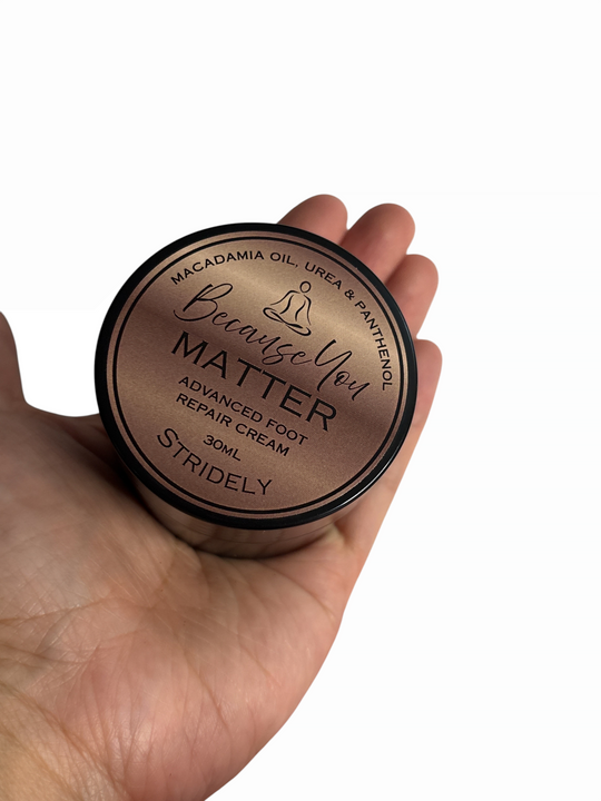 Deep Hydration Foot Cream for Dry, Cracked Feet | Stridely Foot Recovery Cream