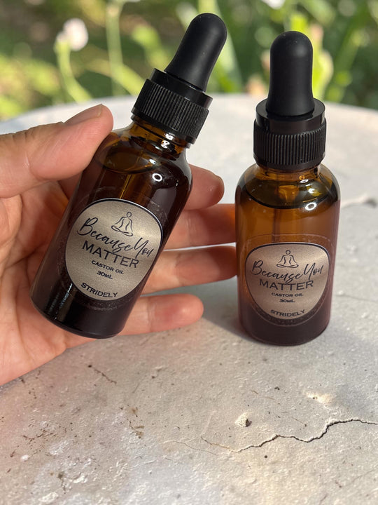 Stridely 100% Pure Castor Oil | Multi-Purpose Moisturizing Oil for Skin, Hair & Nails